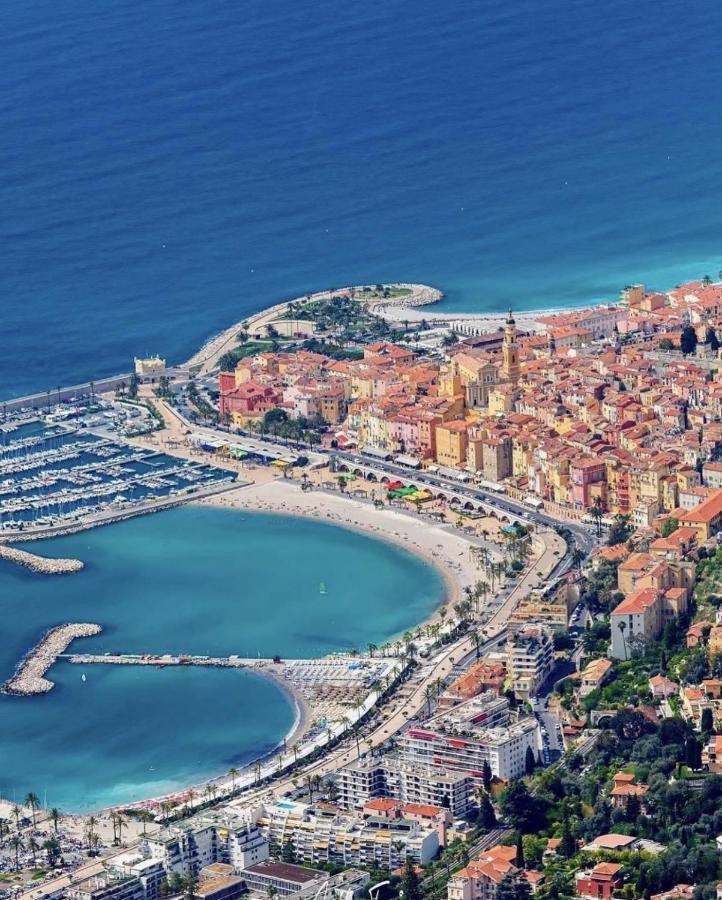 Le Vigia-Vue Mer-Terrasse-Climatisation-Parking Menton Exterior photo