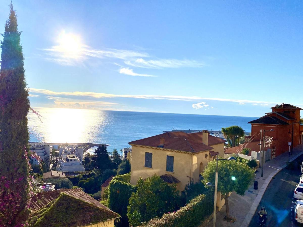 Le Vigia-Vue Mer-Terrasse-Climatisation-Parking Menton Exterior photo